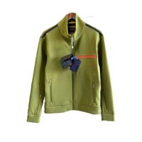 Hombre chaqueta diseñador p casa clásico moda casual top parka abrigo invierno hombre estilista vestido stand collar cárdigan pareja exterior prenda negro verde verde