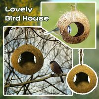 Vogelkäfige Natürliche Hoppenatürliche Papagei Haus Kolibri Pet Komfortable Hängende Nester Garten Dekor
