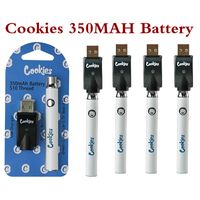 Cookies Vape Batterie 350mAh Vorwärmen VV Variable Spannung USB-Ladegerät für 510 Gewindewagen dickes Öl mit Blisterpaket