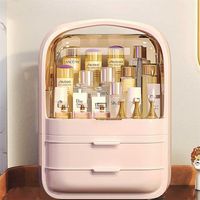Fashion Acrylic Cosmetic Box Transparent Makeup Jewelry Drawer Home Storage Boxs Multifunctional Travel Cosmetic Organizer 220117