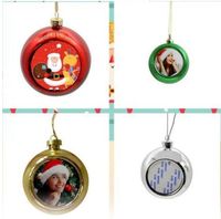 sublimation christmas Ornaments ball personalized blank cons...