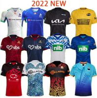 2022 2023 New Hurricane Highlander Blues Crusader Rugby Jerseys Zealand 23 23 homens super chefe Moana Fiji Jersey Top Quality Camiseta S-5XL Jogo em Casa Austrália
