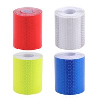 New Fluorescence Pure Yellow Reflective Car Truck Motorcycle Sticker Safety Warning Signs Conspicuity Tape Roll Hot