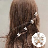 Pearl Haar Klauenklemmen Blume Haarnadeln Retro Haarschmuck Für Frauen Mädchen Mini Kleine Barrettes
