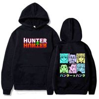 2020 Moda Hunter x Hunter Killua Leorio Kurapika Gon Hyoka Hoodies Streetwear Pulôver Sueter Homens Hip Hop Pullover Y1122