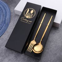 Stainless Steel Spoon Fork Chopstick Knife Set with Storage ...