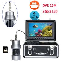 Camera's onderwater vissen videocamera viszoeker 9 inch DVR-recorder Kleurscherm Waterdicht 22 LED's 360 graden draaien 15m