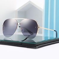 28074 new double beam polarized sunglasses women's 2020 personalized glasses ins Street Fashion Sunglasses