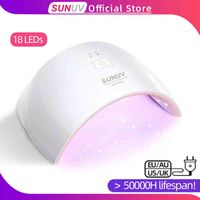 SUNUV SUN9c Plus 36W UV Light LED Nail Dryer UVLED Gel Nail Lamp Arched Shaped Lamps for Nail Art Perfect Thumb Drying Solution AA220308