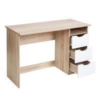 43.3 '' Wood Chornal Столовой стол Коммерческая мебель с шельфом 3 Ящики Хранение