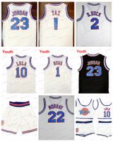 Ship From US Tune Squad Space Jam Basketball Jersey Youth Adult Michael 23 MJ 22 Duck 1 Bugs Bunny 10 Lola Ladies Set Movie Stitched Jerseys