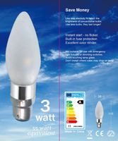 Lampor Klar LED-glödlampor B22 3W Varm vit Edison Retro Ljuslampa 85-265V Vardagsrum Matbelysning
