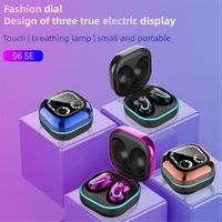 S6 SE Plus TWS Bluetooth Earbuds Earphones Touch Control True Wireless Stereo Headset Headphones With Mic Charging Case LED Battery a23