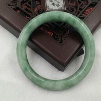 Other Bracelets Certificate Wholesale High Quality Natural Jade Bangles Grade A Pure Stone Bracelet Jewelry