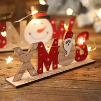 Dekoracje świąteczne Prezenty Natal 2021 List Drewniany Xmas Noel na obiadowy Decormerry Decor Decor Home Year 2022