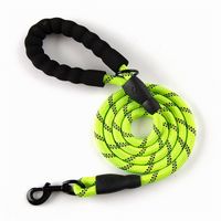 WJH238 Pet Supplies Leash Shrow Circular Rope Dog Traction med Safe Reflective Light Chain Nylon Belt Lämplig för medelstora / stora hundar