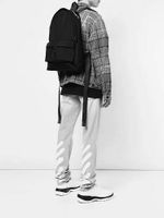 Backpack canvas belt man high chest bag waist bags multi pur...