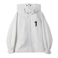 Techwear Jacket For Men Black Spring Japanese Streetwear Hoo...