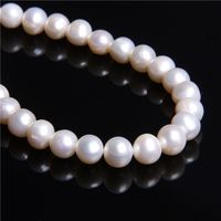 Fin 12-13mm 100% naturlig aa runda vita lösa sötvattenspärlor råa äkta äkta pärlor för smycken som gör armband