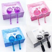 Frozen Cryo Ice Globes Facial Massage Stainless Steel Face R...