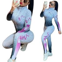 Женские трексуиты спортивный костюм повседневная женская 2 шт частей набор кофты штаны йога наборы застежки на молнии