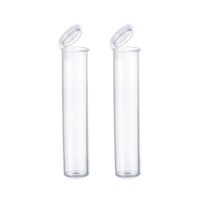116mm kinderbeständige Flaschendosen Klare Kegelrohre Transluzentes Preroll-Vape-Röhrchen mit Kappen Kunststoff Pre Roll Vapes