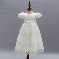 born Baptism Dress For Baby Girl White First Birthday Party ...
