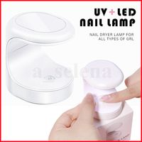 Mini UV LED Nail Lâmpada Secadores Gel Secador De Secador Secador Secador Sensor Inteligente 30s Conector USB Christmas Valentine Presentes