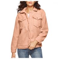 Women&#039;s Jackets Oversized Open Front Hooded Draped Pockets Cardigan Coat Single Breast Loose Type Soft Touch Thicken Fabric One W829