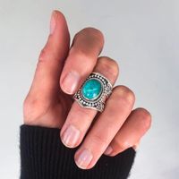 Anéis de cluster tamanho 5-10 anel jóias sz mulheres engajamento casamento de prata moonstone 2021
