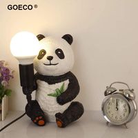 Tischlampen Panda Design Harz Lampe LED Cartoon Schreibtisch Light Night Schlafzimmer Nachttisch Kinderzimmer Für Kinder Geschenk Atmosphäre