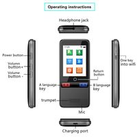 WiFi Smart Translator الصينية الإنجليزية غير متصل واحد مفتاح الواي فاي الترجمة في وقت واحد