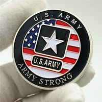 Souvenir argento placcato sfida moneta Stati Uniti Army 173rd Airborne Brigata Stati Uniti Army Forte Coin Coin Commemorative