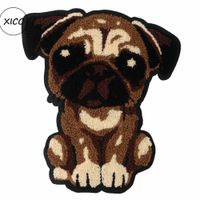 Big Size Towel Embroidery Dog Chenille Patch Fabric Custom S...