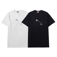 2021 Luxe Polo Hommes Femmes Designer T-shirts Broderie Pin Mode Homme T-shirt Top Qualité Coton Casual Tees Sleeve Short