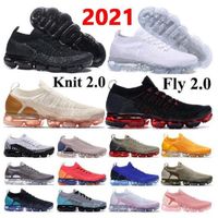 2022 TN Knit 2.0 러닝 신발 플라이 1.0 트리플 블랙 CNY 망 트레이너 쿠션 스니커즈 여성 통기성 실행 신발 크기 36-45