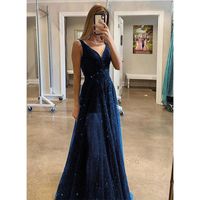 2021 long Evening Dresses With Detachable Train Champagne Be...