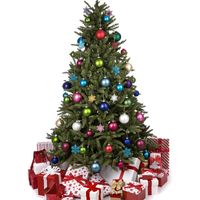 24pcs Navidad árbol adorno bolas 4 cm chuchería colgante navidad fiesta decoraciones