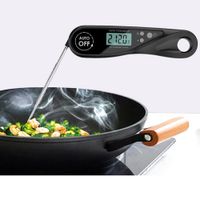 Haushaltsküche Lebensmittel Grill Fleisch Elektronisches Thermometer Feuchtigkeitsdichte Wasserdichte Hintergrundbeleuchtung Nachtsicht Digital Thermometer