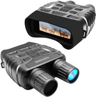 850nm Infravermelho Night Vision Binóculos Câmera, Telescópio Digital para 100% Darkness - Salvar Fotos Vídeos com tela de áudio, 1000ft Exibição, Starlight Viewer