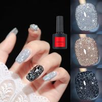 Nail Gel 2021 Polish Crystal Diamond Sparkly Glitter UV Colorful Reflective Art DIY Manicure Design Decorations