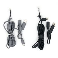 Arabirim Bağlantı Onarım Hattı Kablolu Kontrol Controller Xbox 360 için Yedek Kablo Siyah Gri USB Bağlantı Adaptörü Kablosu