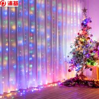 300LED 6 * 3 M 600LED Açık Ev Noel Dekoratif Noel Dize Peri Perde Şerit Garlands Düğün Parti Süslemeleri Işıklar