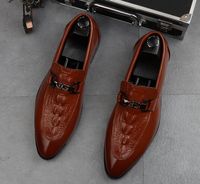 Designer Men new fashion loafers leather shoes Red bottom Ho...