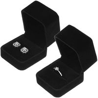 Ringkästen Ohrring Anhänger Schmuck Halter Aufbewahrungskoffer Geschenk Verpackungsbox Für Hochzeits-Engagement-Display-Fälle