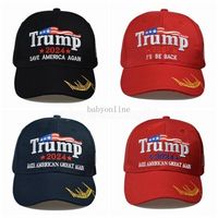 8 stili più recenti 2024 Trump Baseball Cap USA Elezione presidenziale Elezione presidenziale TRMUP Same Style Cappello Ambroided Ponytail Ball BAC DHL spedizione CPA328