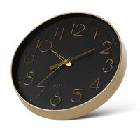 Large Modern House Wall Clock Glass Cover Numerical Watch Di...