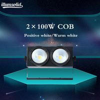 Effecten 2x100W COB DMX Stage Verlichting LED Blinder / Warm Wit TV Studio Church