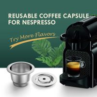 Icafilas atualizou a cápsula de café reutilizável para os filtros de café de aço inoxidável Nespresso Café Café Crema fabricante 211023