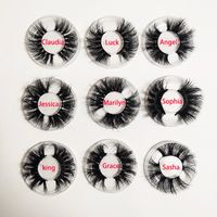 2021 mais novo 25mm 3D Mink Eyelashes Cílios Falsos 100% Mink Eyelash Extensão 5D Mink Lashes Espesso Longo Dramático Olho Lashes DHL Livre